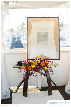 Ketubah on the Party Deck