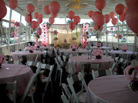 Party deck DIning with Balloons