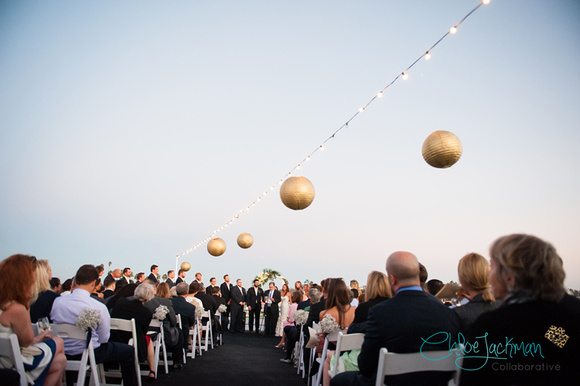 Ceremony on the Sky Deck with Lanterns