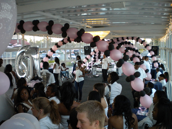 Party Deck with Balloon Ceiling