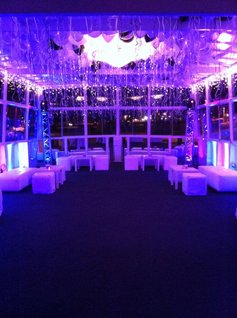 Party Deck - Evening Elegance with Specialty Lighting and Furniture