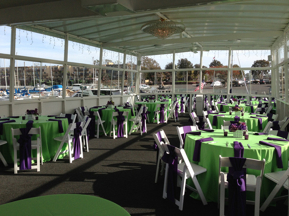 Lime and Purple Party Deck
