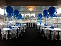 Party deck DIning with Balloons